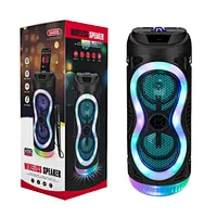 Factory Price Portable Speaker With Led Light 10M Wireless Subwoofer Blue Tooth Speakers For Party