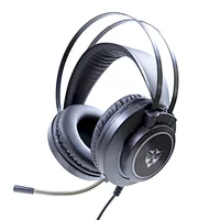Adjustable microphone headset headphones wired gaming headphones with Colorful breathing light