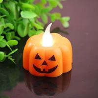 Bodio 2020 Wholesale Popular Tiny Pumpkin Candle Shape LED Night Lamp for Halloween Decoration Cute Gift