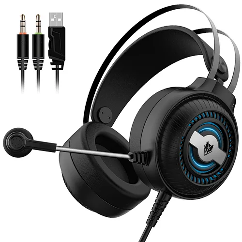 Bodio 3.5mm surround sound gaming headset 7.1 Stereo Game Headphone with microphone