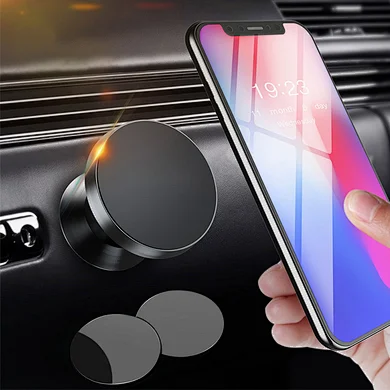 Simple Magnetic Phone Mount Holder Super Strong Magnet 360 Degree Free Rotation Universal Dashboard Car Mount For Smartphones