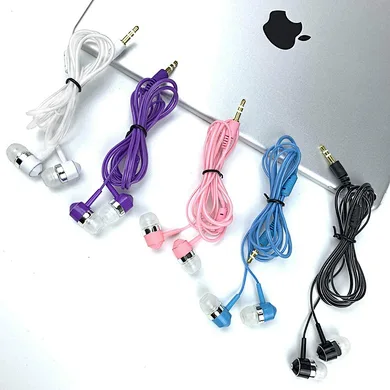 Factory Direct Sale Wired Earbuds Headphones HD Sound Stereo Multi Color Earphones For Phone Laptop Tablet Computer