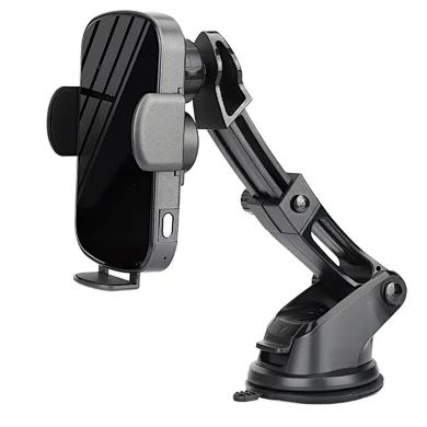 15W Wireless Fast Charging Phone Holder 2 in 1 Adjustable Dashboard Absorbed Vent Mounted Cell Mobile Stand Holder For Car