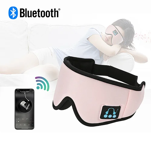 Sleep Headphones Travel Hands-free Sleep Eyemask Music Eye Cover Relaxing Aid Blindfold Custom Bluetooth 3D Sleep Eye Mask