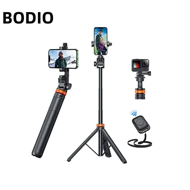 BODIO Newest Design 1.49m Flexible Selfie Stick Tripod Selfie Phone Tripod With Remote Control