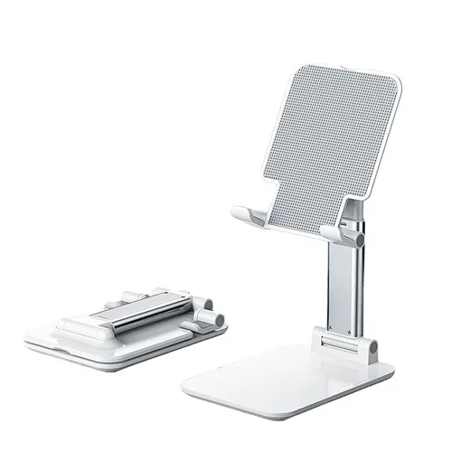 Height Angle Adjustable Tablet Phone Stand Portable Foldable Desktop Phone Cradle Universal Silicon Pad Mobile Phone Holder With