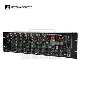 Mixer, Audio Mixer, sound mixer, amplifiers, 1U Mixer, 4 CHS Mixer, Speaker Mixer, 9CH 2U Wireless Rackmount Mixer with Bluetooth