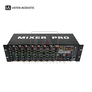Mixer, Audio Mixer, sound mixer, amplifiers, 1U Mixer, 4 CHS Mixer, Speaker Mixer, 9CH 2U Wireless Rackmount Mixer with Bluetooth
