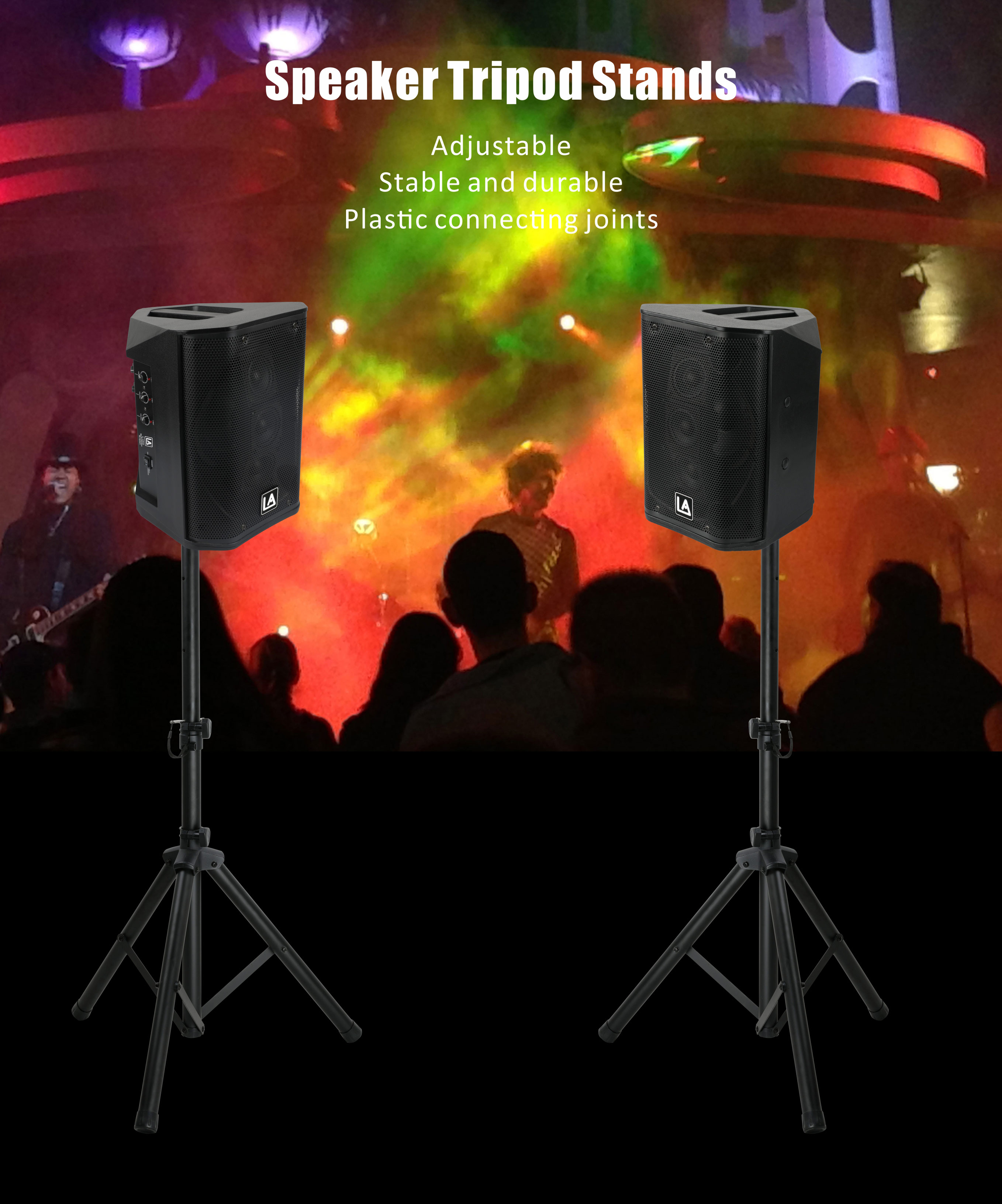 Tripod Stand for Audio Speakers, studio monitor stand, universal speaker stand, Accessories, Speaker Stands