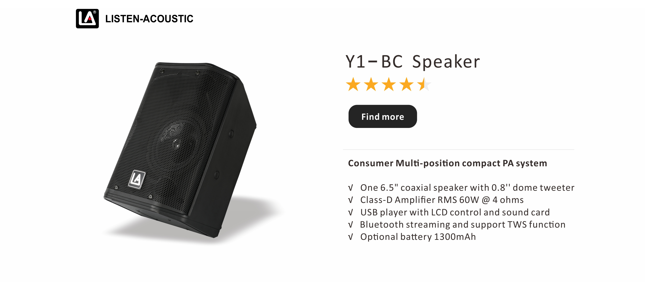 portable bluetooth speaker, Portable Speaker Y1-BC, wireless speaker, Portable Sound Speakers, Y1 Series