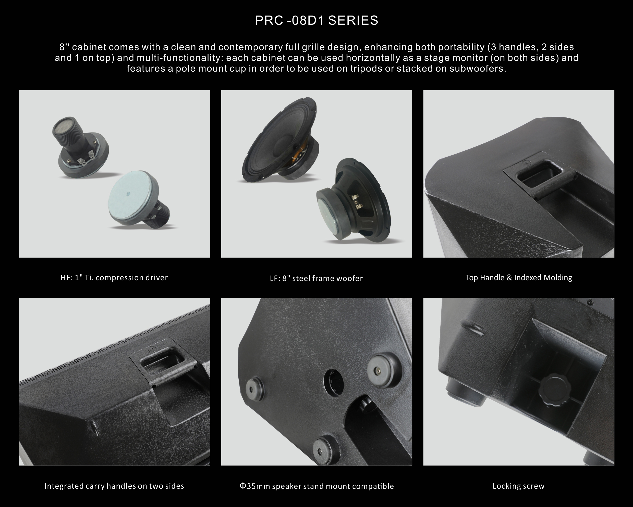 pa speaker, portable pa system, portable sound system, ABS Molded PA Speakers