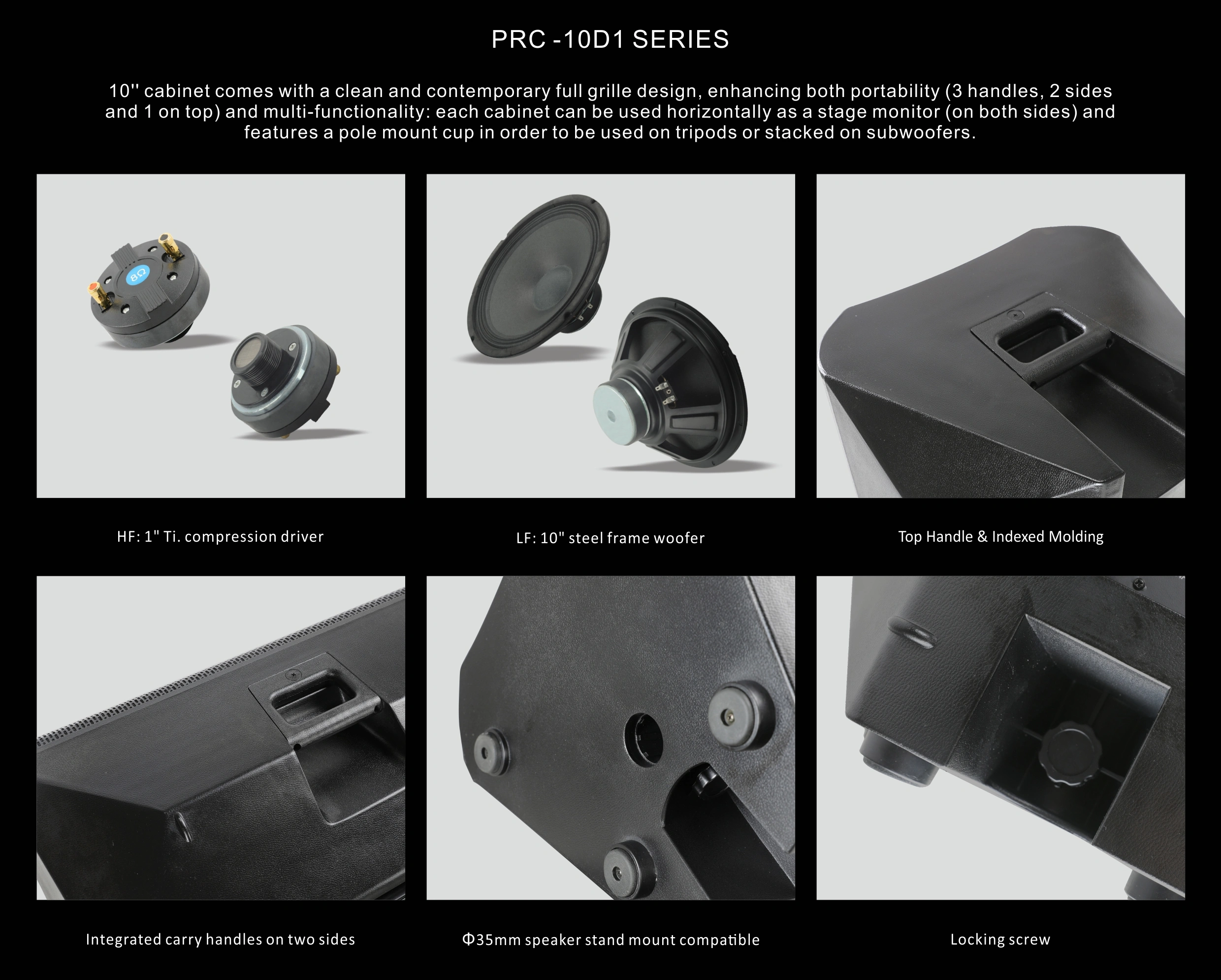 powered speakers, pa speakers, Portable PA System PY Series, ABS Molded PA Speakers