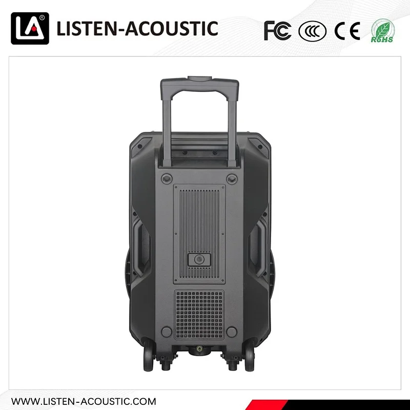 High Quality Party Box 12 Inch Portable Music Audio TWS Rechargeable Trolley Speaker