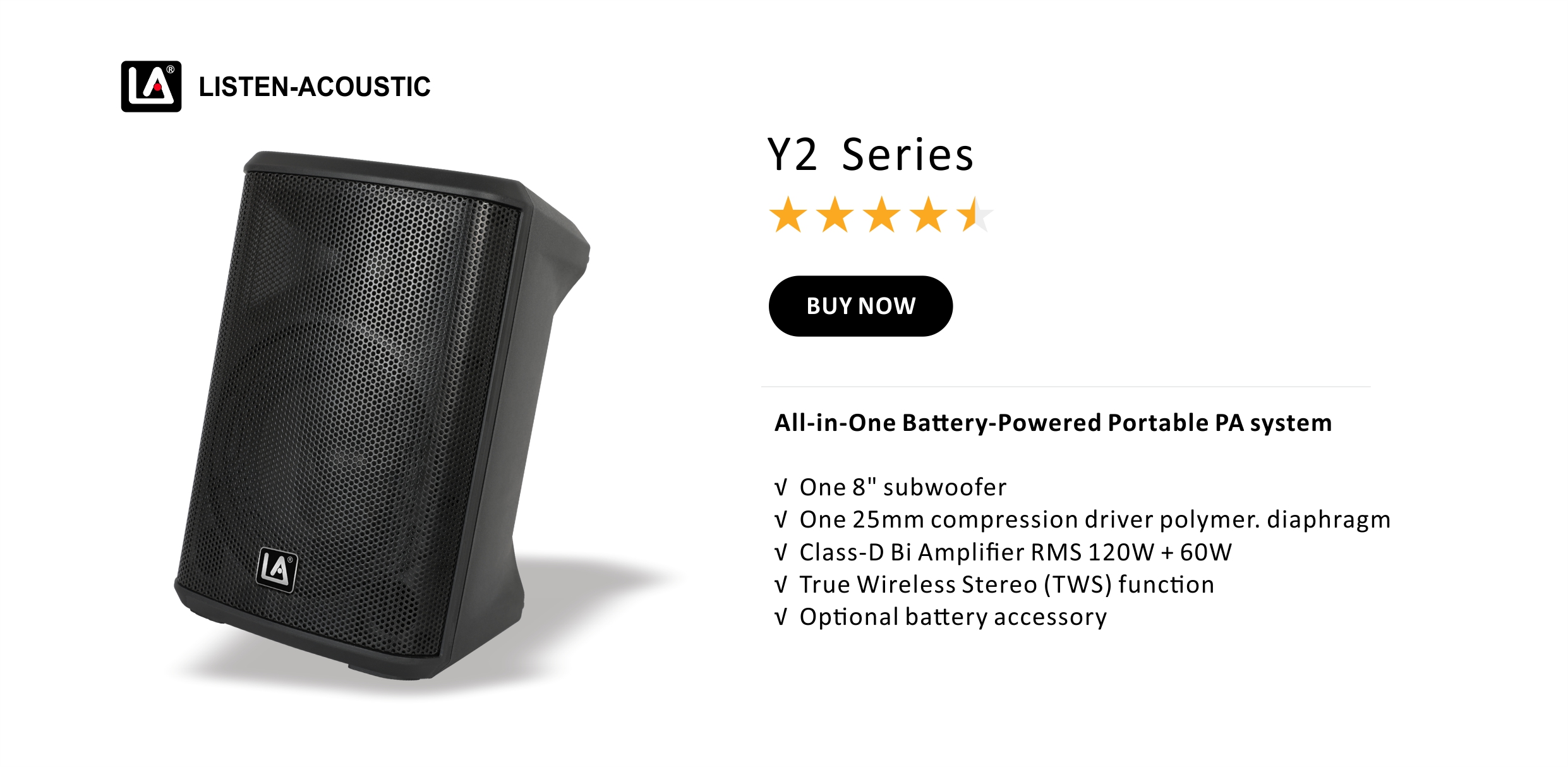 Portable speakers, compact speaker, All in One Speaker Y2 Series, Multi function speakers, Bluetooth speaker, Portable Sound Speakers Y2 Series