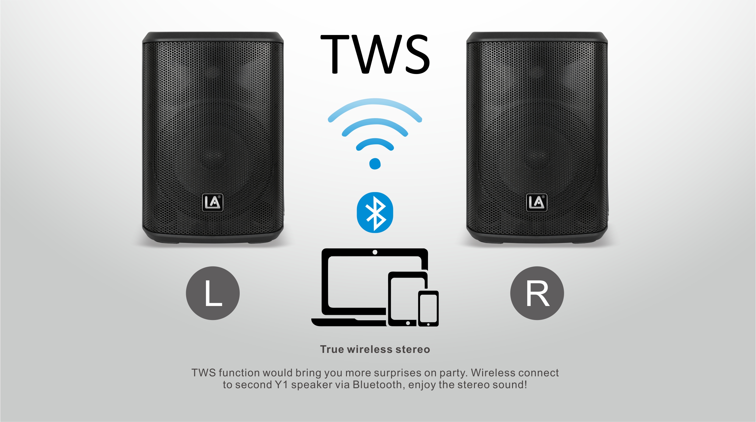 Portable speakers, compact speaker, All in One Speaker Y2 Series, Multi function speakers, Bluetooth speaker, Portable Sound Speakers Y2 Series