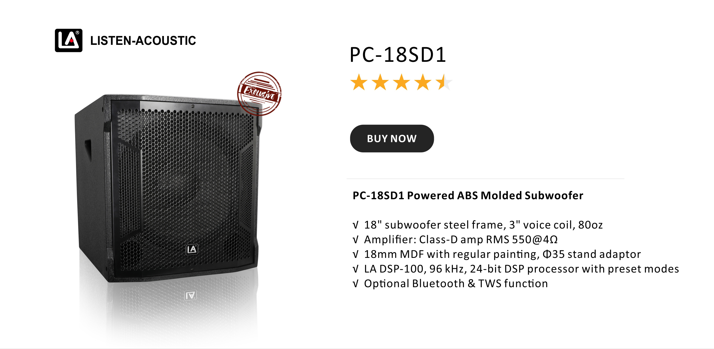 bass, Powered subwoofer, subwoofer box, Professional speakers, Wood Speaker