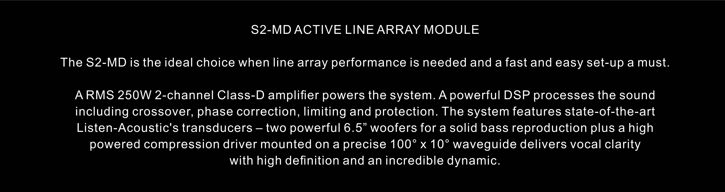 Active Speakers, active line array loudspeaker, active line array, active line array speaker, s2 md active line array module
