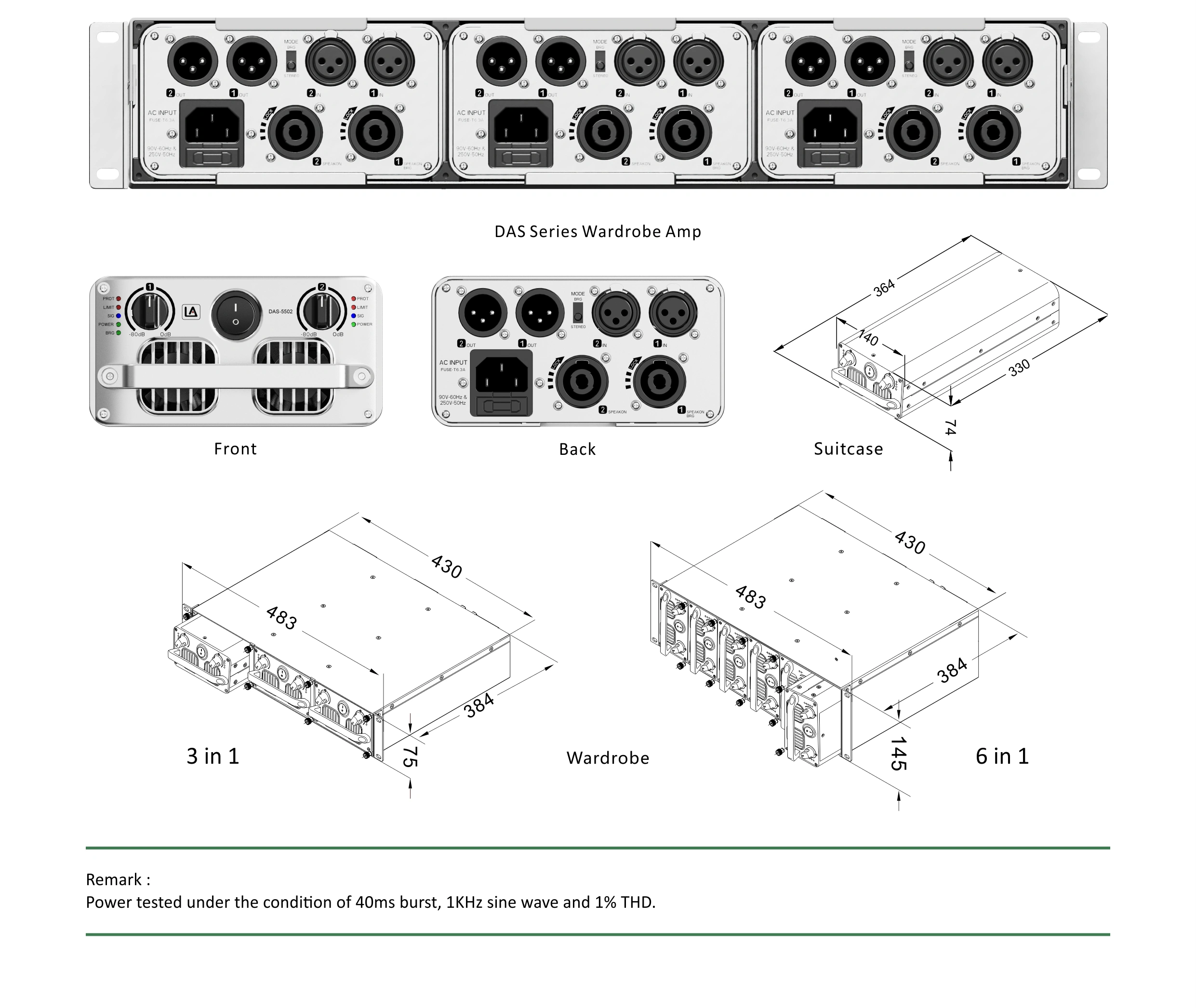 Subwoofer Amp, Class-D Amplifier, DAS Series class d amplifier with dsp, amplifier speaker class d,1U Rack Amplifier, Class D Power Amp DAS Series, Wardrobe Amplifier, Portable Amplifire