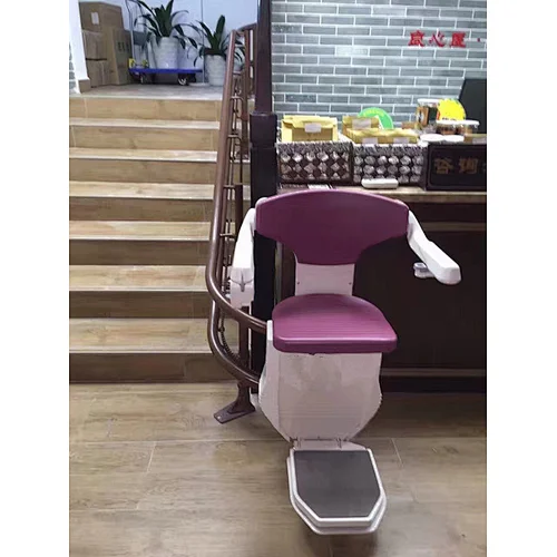 High-tech CE China inclined automatic retractable emergency curved disabled stair platform elderly stair lift motor