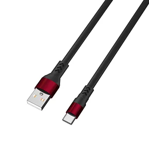 Flat USB cable for type c and lightning and micro-usb