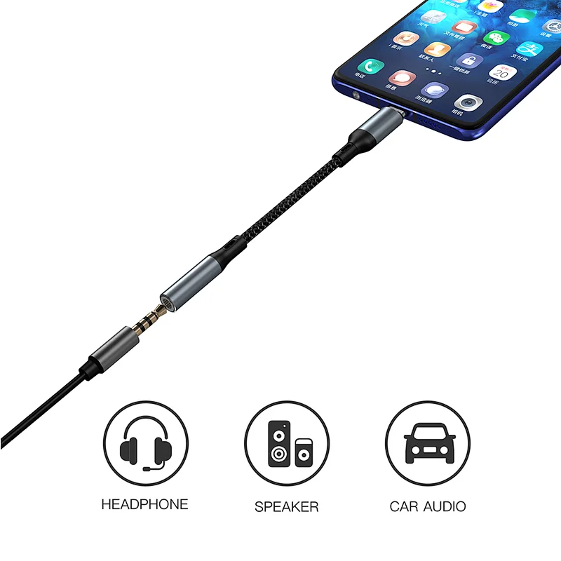 Type C to 3.5mm Audio adapter, Voice Changer ,Karaoke Dongle