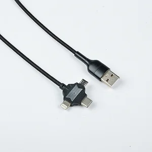 3 in 1 USB cable with LED