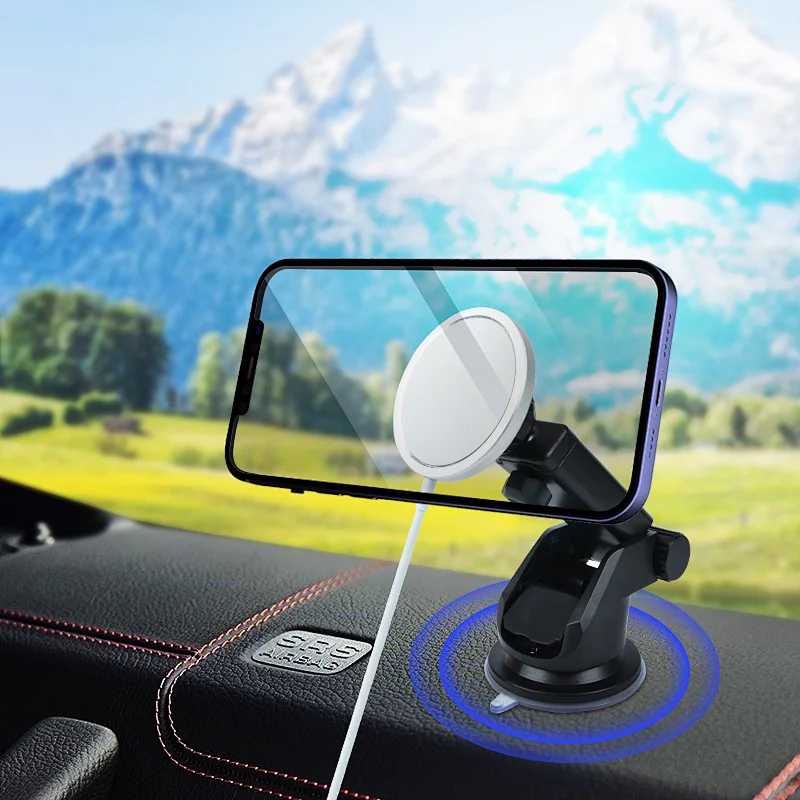 Car Mount Magnetic wireless charger for iPhone 12