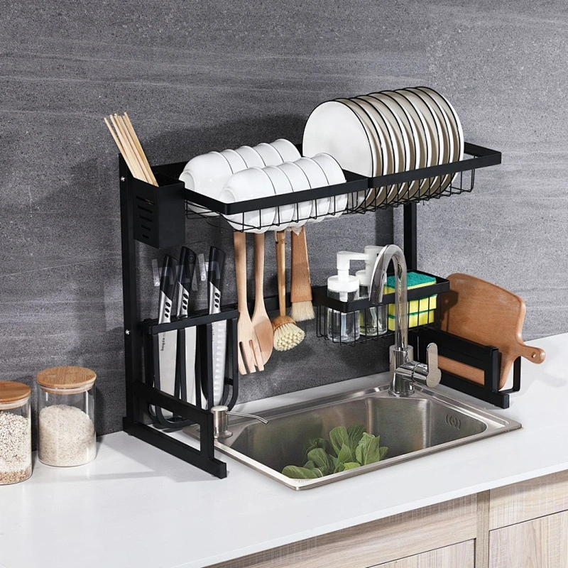 Hot Selling Aluminium storage rack wall mounted knife holder kitchen Kitchen Wall Mounted Dish Rack