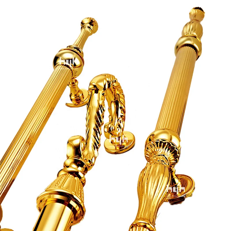 Fancy Luxury Brass Door Push Pull Door Handles