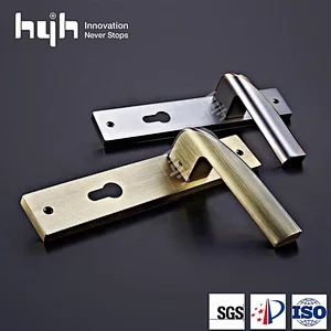 Good Finish And Quality Modern Simple Design Wood Door Handle Lock