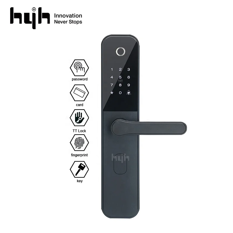 Password Fingerprint RFID Card Keyless Security Electric Digital Hotel Door Lock Finger Print Door Lock Biometric