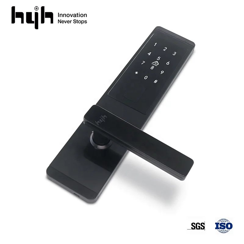 Handle Digital Keyless Entry Front Electronic Smart Security Door Lock