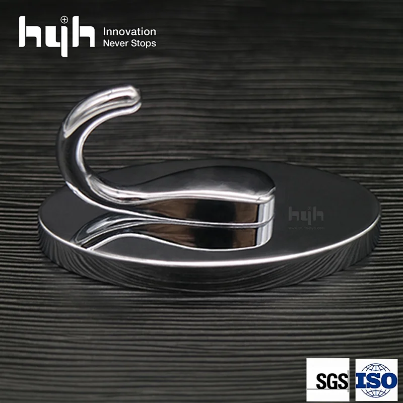 Popular Hot Sale Simple Zinc Alloy Wall Bathroom Coat Hooks