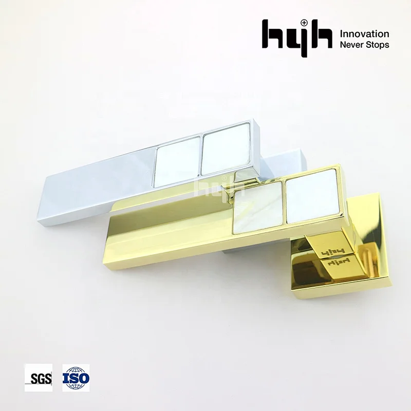 New Design High Quality Luxury Zamak Exterior Entry Door Handle With Sea Shell