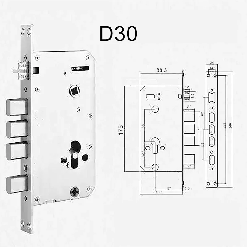 Biometric Password Ttlock Smart Lock Front Door