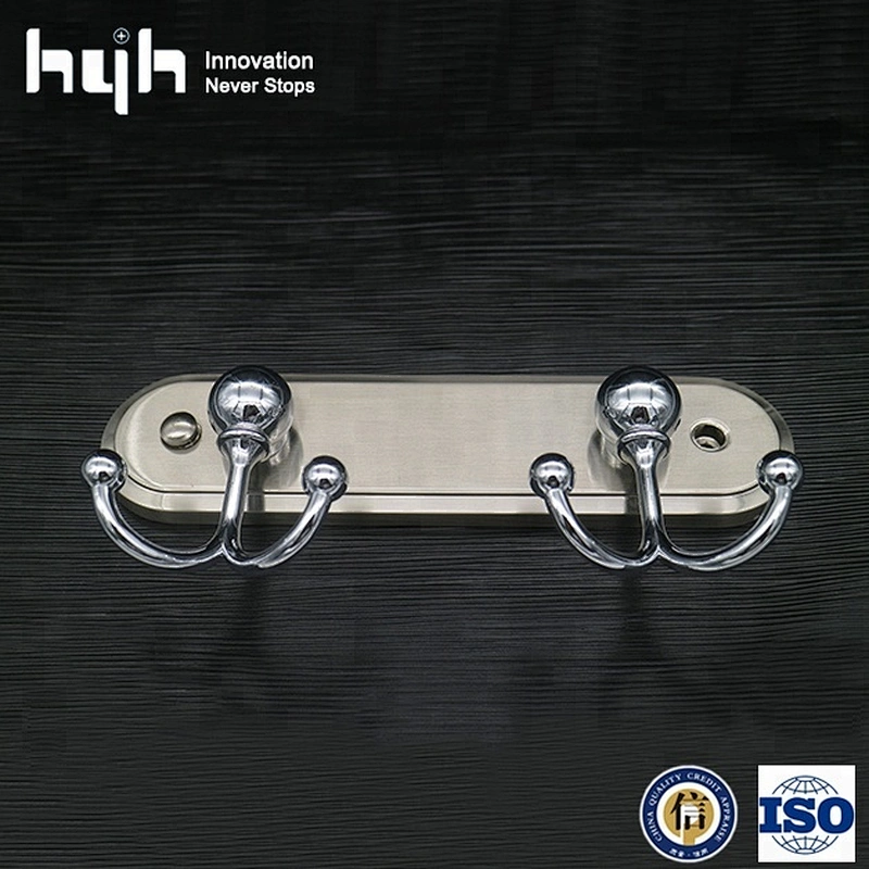 High Quality Clothes Double Clothes Hook in Zinc Alloy