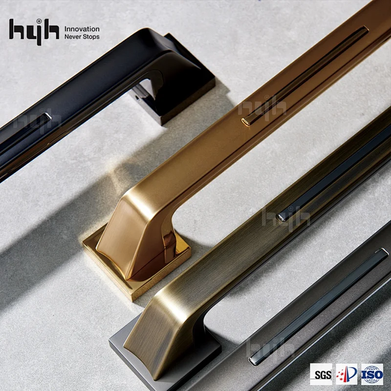 Zinc Alloy Nice Front Lever Front Door Pull Handles With Lock