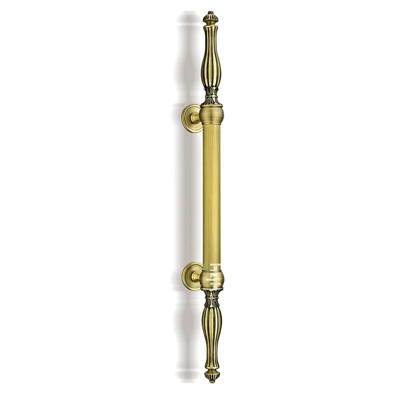 High Quality Luxury Design Brass Entrance Door Double Sided Door Pull Handle For Glass Door