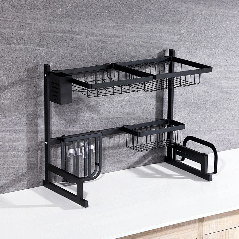 Hot Selling Aluminium storage rack wall mounted knife holder kitchen Kitchen Wall Mounted Dish Rack