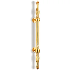 High Quality Luxury Design Brass Entrance Door Double Sided Door Pull Handle For Glass Door