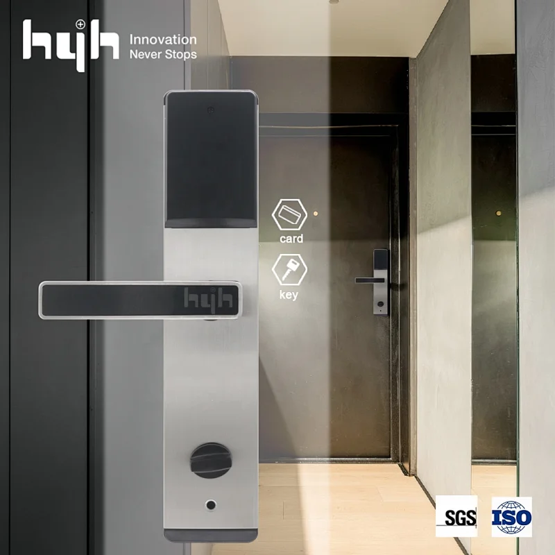 Keyless Smart Life Silver Hotel Key Card Hotel Korea Digital Smart Lock Security Door