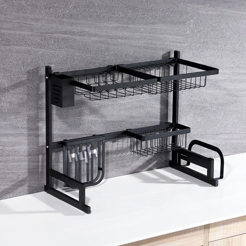Spice Holder aluminium Kitchen Storage Rack Hanging Wall Mounted Spice Rack