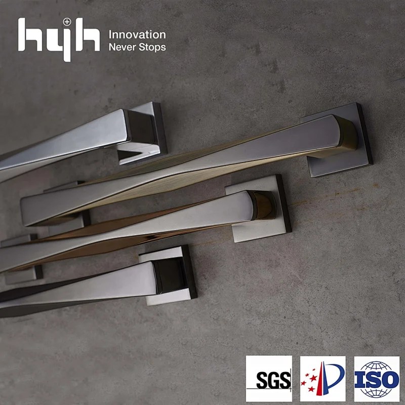 Big Sales Zamak Double Pull Door Pull Handle With Lock