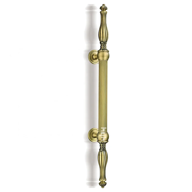 High Quality Luxury Design Brass Entrance Door Double Sided Door Pull Handle For Glass Door