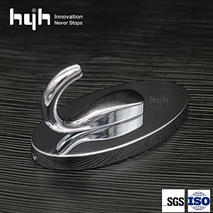 Popular Hot Sale Simple Zinc Alloy Wall Bathroom Coat Hooks