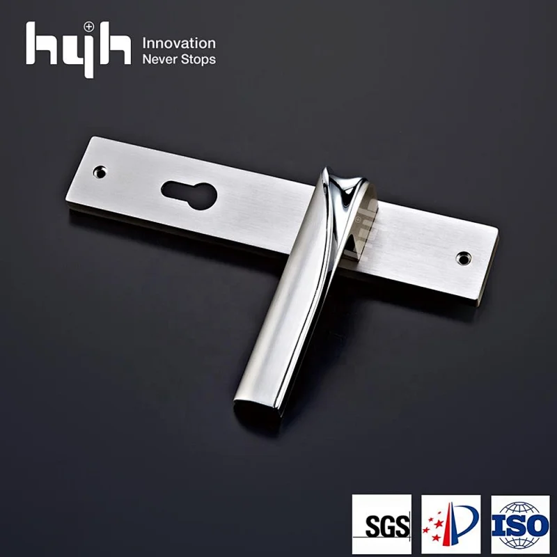 Good Finish And Quality Modern Simple Design Wood Door Handle Lock