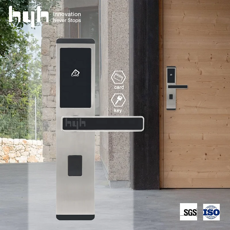 Keyless Smart Life Silver Hotel Key Card Hotel Korea Digital Smart Lock Security Door