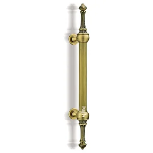 Gold Color Antique Brass Door Pull Door Handle Entry For Timber Door With High Quality