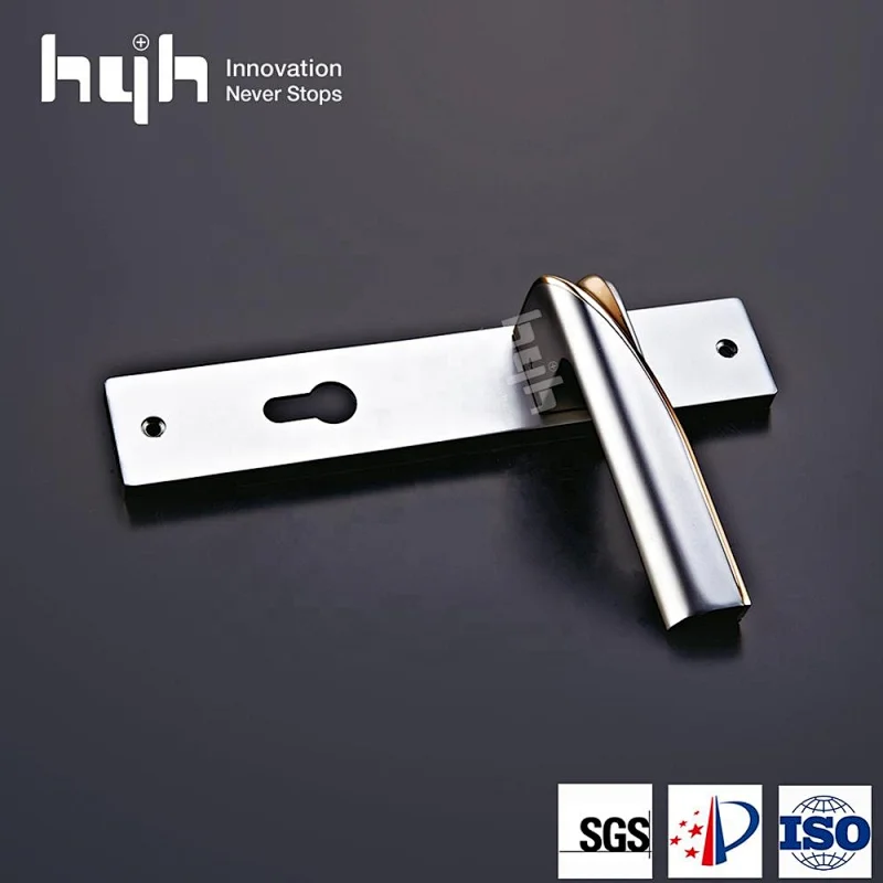 Good Finish And Quality Modern Simple Design Wood Door Handle Lock