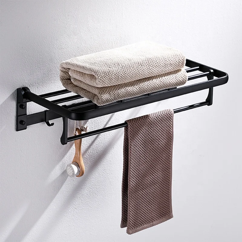Aluminium Bathroom Accessories Black Modern Washroom Pendant Set